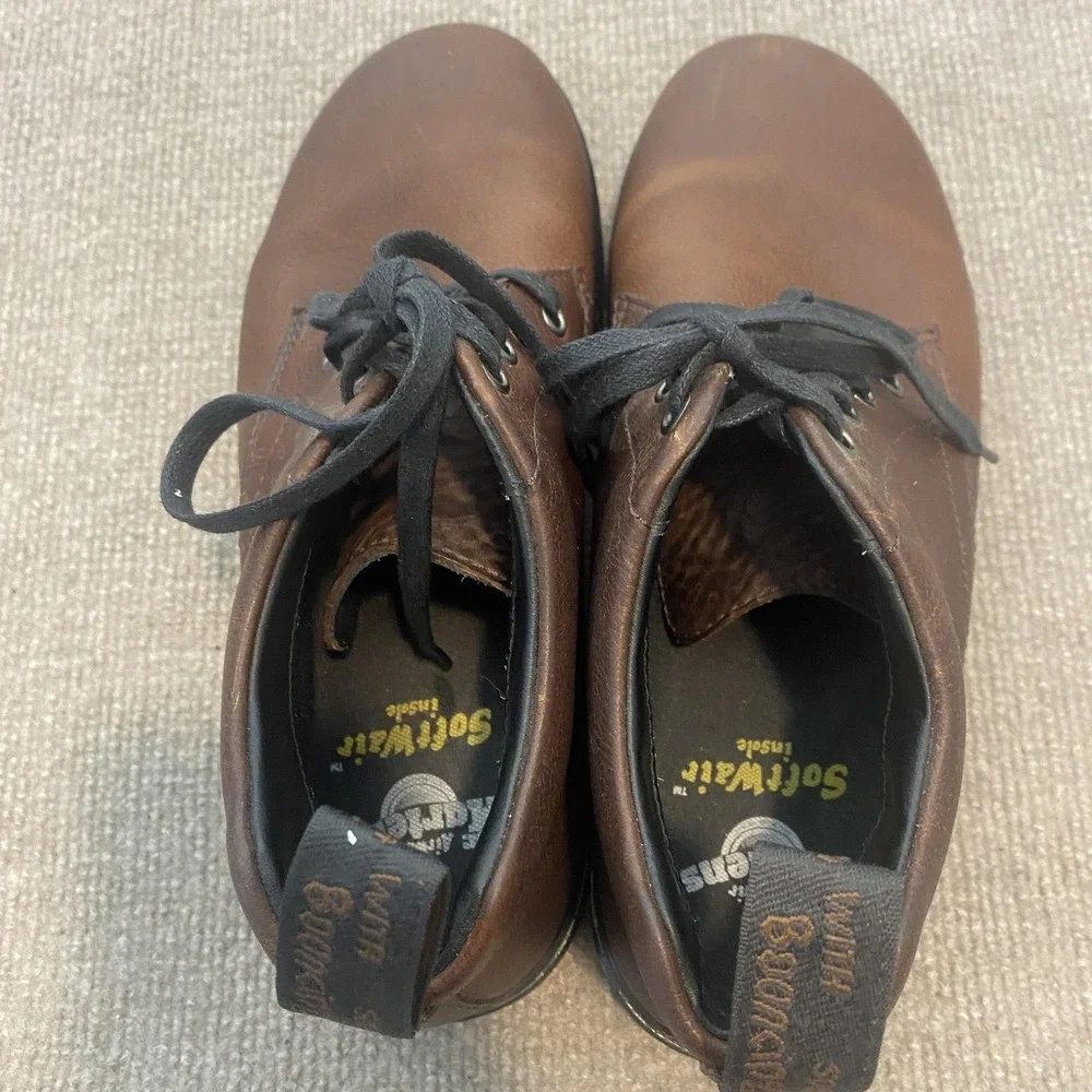 Dr. Martens Barnie Boots Mens 9 Womens 10‎ Brown Leather Chukka Ankle Grunge y2k
